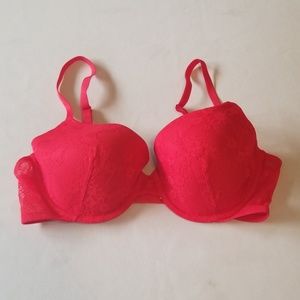 Red victorias secret bra